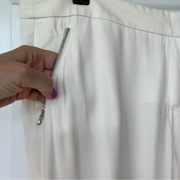 •Worth• Cream Cinched Hem Cropped Pants - Size 14 - Picture 3 of 9